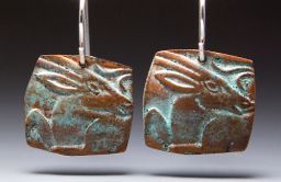 Ibex Earrings Patina Relic
