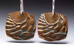 Kelp Earrings Patina Relic
