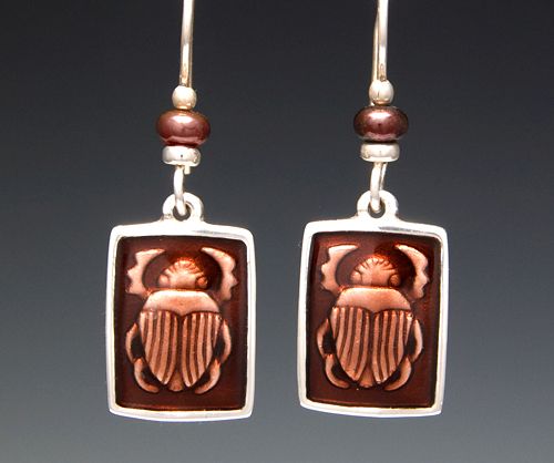 Small Scarab Earring
