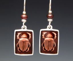 Small Scarab Earring